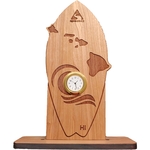 6" x 8" - Hawaii Hardwood Desktop Clocks