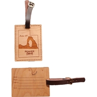 Luggage tag made of hardwood available in the theme of the... from ASI 92531...