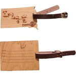 3" x 4" - South Dakota Hardwood Luggage Tags