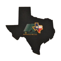 Premium Full Color Dye Sub Foam 6" Texas Shaped Coaster