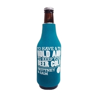 Premium Collapsible Foam Bottle Sleeve Insulator.(No bottom)