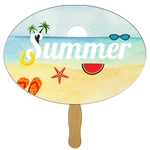 Oval 2 Sandwiched Hand Fan