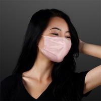 Pastel Pink/White Flowers Disposable Mask for Daily Use; Blank Pricing......