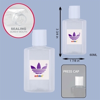 Square Gel Empty Bottle... from ASI 74585 Nu Promo International / Nu Promo Line