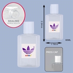 PPE 2 Oz.Square Gel Bottle for Hand Sanitizer