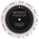 Court Reporter Scheduling Wheel Plastic 4.25" dia Full Color