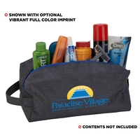 4" x 9 1/4" x 4" 500 Denier heathered polyester Dopp... from ASI 52840 Evans...