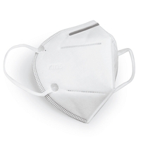 White KN95 non-woven and meltblown fabric disposable face masks. Available......