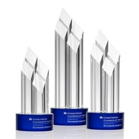 Optical crystal award with four beautiful diamond towers.... from ASI 84592...