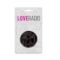 Round 1.75" stainless steel pin on 2.875 " x 4.875" 16pt... from ASI 62088...