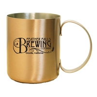 12 Oz Moscow mule mug, stainless steel with copper coating