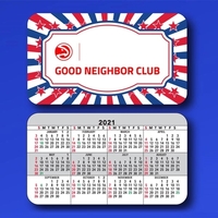 Horizontal Calendar Card, Full Color