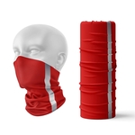 Full Color Tubular Bandana With Reflective Strip