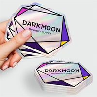 Holographic die-cut sticker singles made with a premium 3 mil thick... from...
