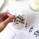 Custom Kiss-Cut Singles Clear Vinyl Removable