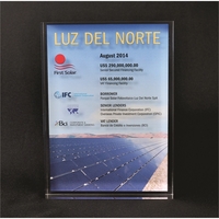 4" x 6" x 7/8" embedment award made of acrylic with... from ASI 45430 Clear...