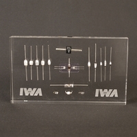 Rectangular shaped acrylic award available in three sizes.... from ASI 45430...