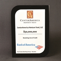 4" x 5" x 7/8" embedment award made of acrylic with... from ASI 45430 Clear...