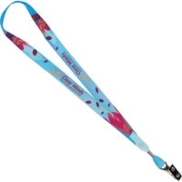 3/4" Sublimated Antimicrobial Lanyard