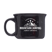 3.5" x 2.5" ceramic tin campfire style 8-ounce coffee mug with... from ASI...