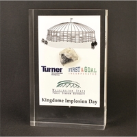 6" x 7" x 7/8" embedment award made of acrylic with... from ASI 45430 Clear...