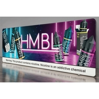 20' x 7.5' backlit fabric backwall with single sided graphics.... from ASI...