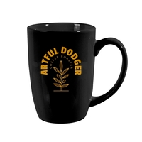 Classic mocha 16-ounce ceramic stoneware mug with high curved handle.... from...