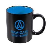 4.5" x 3.75" ceramic 11 ounce mug with glossy matte finish... from ASI 62088...