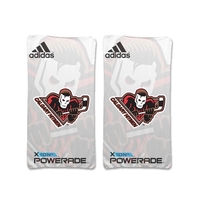 100% polyester imported fleece blanket that measures 30" x 60" and... from...