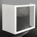 Super Economy Desk Top U Shield 24" x 24"x 12" w/1 PET windo