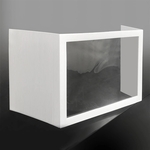 Super Economy Desk Top U Shield 16" x 24"x 12" w/1 PET windo