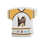 Hockey Jersey Shape Rally Towel, 17x18, Sublimated