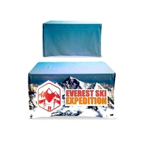 Full-color sublimation printed table throw for 4' table with closed back.......