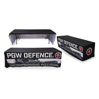 Full-color sublimation printed table throw for 8' table with open back.......