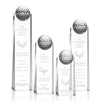 Optical crystal golf tower award topped with a golf ball.... from ASI 84592...
