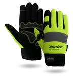 Touchscreen Waterproof Winter Lined Hi-Viz Mechanics Gloves