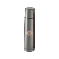 Black Chrome - Desktop travel thermos with vacuum insulated double wall......