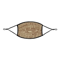 2 Ply Sublimated Polyester Adjustable Face Mask with Pocket