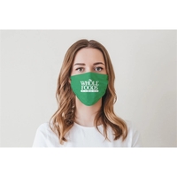 Two-ply recycled RPET face mask with ear loops and sublimated imprint.......