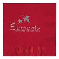 Standard line colored 2-ply beverage napkin. Deep tone colors, coin edge......