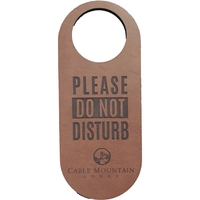 3" x 8" USA made engraved leatherette door hangers.... from ASI 92531 Unique...