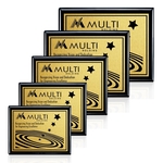 Carson - Black/Satin Gold