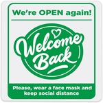 Economy Plastic Display Signs: 100-125 sq. in.