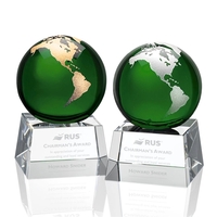 Our marvelous Blythwood Globe Award features an Emerald globe with your......