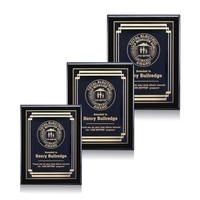 High gloss piano finish black wall plaque with a plate.... from ASI 84592 St...