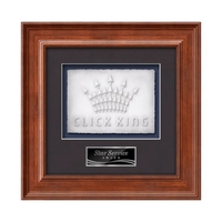 Cast Paper award framed in our exquisite Calder molding with your... from ASI...