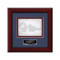 Cast Paper award framed in our exquisite Eco molding with your... from ASI...