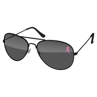 Breast Cancer Awareness Aviator Sunglasses w/1-color imprint