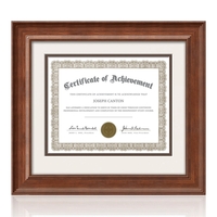 NEW! Lethbridge Certificate Frame - Walnut 8 1/2"x11"... from ASI 84592 St...