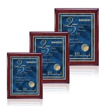 Oakleigh/Contempo Plaque - Rosewood/Blue